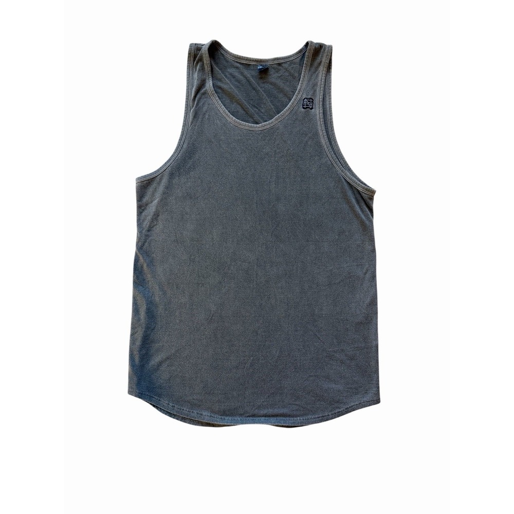 Flag Nor Fail Mens Tank Top Gray Sleeveless Casual Gym Workout Medium